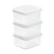 【荷生活】食品級PP材質透明條紋保鮮盒 冷凍肉類食材分裝盒-200毫升三件套1組 product thumbnail 2
