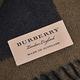 BURBERRY 經典字母LOGO圖騰喀什米爾100%圍巾(軍綠/藍/168x30) product thumbnail 5