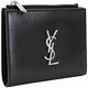 YSL Saint Laurent MONOGRAM 銀字小牛皮釦式短夾(黑色) product thumbnail 2