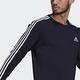 adidas T恤 Essentials Sweatshirts 男款 愛迪達 三線 基本款 圓領 復古 藍 白 GK9111 product thumbnail 8