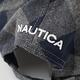 Nautica 毛呢格紋品牌LOGO刺繡休閒帽-藍 product thumbnail 4