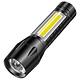 Kyhome 雙光源LED手電筒 强光變焦 USB充電 迷你戶外手電筒 product thumbnail 2