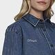 Adidas Denim Shirt [HL9059] 女 短袖上衣 休閒 複古 經典 丹寧 柔軟 舒適 國際版 藍 product thumbnail 4