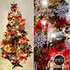 摩達客 幸福8尺/8呎一般型裝飾綠色聖誕樹+銀雪花紅系配件+100燈LED燈暖白光3串 product thumbnail 3