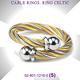 CHARRIOL夏利豪 Ring Celtic鋼索戒指-圓球飾頭金銀雙色鋼索S款 C6(02-801-1216-0) product thumbnail 6