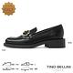 Tino Bellini 義大利進口方頭雙環樂福鞋FYLV034-1(黑色) product thumbnail 2