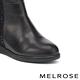 長靴 MELROSE 魅力時髦晶鑽異材質拼接美型內增高長靴－黑 product thumbnail 5