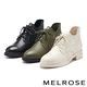 短靴 MELROSE 經典質感全真皮純色綁帶造型低跟短靴－黑 product thumbnail 7