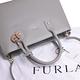 FURLA LINDA系列防刮皮革四方手提/斜背兩用包(灰) product thumbnail 8