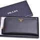 PRADA SAFFIANO 金字母LOGO皮革拉鍊機能長夾(黑) product thumbnail 2