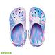 Crocs 卡駱馳(中性鞋) 大理石花紋經典大童克駱格-207464-102 product thumbnail 3