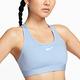Nike 運動內衣 Swoosh 藍 白 中強度支撐 速乾 彈性 健身 瑜珈 DX6822-440 product thumbnail 4