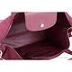 LONGCHAMP Le pliage Neo 中款 短提把厚磅尼龍兩用水餃包(紫莓色) product thumbnail 4