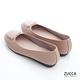 ZUCCA-素金屬方圓邊平底鞋-駝-z6905lc product thumbnail 3