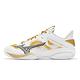 Mizuno 羽球鞋 Wave Claw Neo 2 Wide 男鞋 白 棕 寬楦 抓地 支撐 運動鞋 美津濃 71GA2270-42 product thumbnail 2