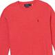 Polo Ralph Lauren RL 熱銷刺繡小馬針織棉質大學T恤-玫瑰紅色 product thumbnail 2