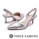 Vince Camuto 真皮素面典雅尖頭中跟鞋-銀色 product thumbnail 6