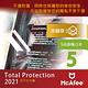 McAfee Total Protection 2021全面防毒保護5台1年中文卡片版 product thumbnail 3