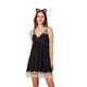 睡衣 高彈力珍珠絲質 吊帶小洋裝 魅力黑(R16022-13黑) 蕾妮塔塔 product thumbnail 2