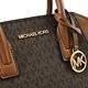 MICHAEL KORS AVRIL 拼接款經典印花兩用手提包(深咖/咖) product thumbnail 6