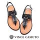 VINCE CAMUTO 個性金屬扣平底夾腳涼鞋-黑色 product thumbnail 3