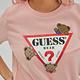 GUESS-女裝-俏皮泰迪熊LOGO短T-粉 原價1290 product thumbnail 4