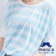 maru.a麻洛野　條紋鬍子圖案寬版T-shirt product thumbnail 5