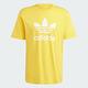 adidas 愛迪達 上衣 男款 短袖上衣 運動 三葉草 TREFOIL T-SHIRT 黃 IR7977 product thumbnail 4