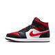 Nike 休閒鞋 Air Jordan 1 Mid 男鞋 黑紅頭 Bred Toe 喬丹 1代 經典 高筒 554724-079 product thumbnail 2