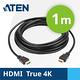 ATEN 1公尺 高速True 4K HDMI線材附乙太網路功能 (2L-7D01H) product thumbnail 2