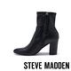 STEVE MADDEN-ACTUAL美型粗跟拉鍊短靴-黑色 product thumbnail 4