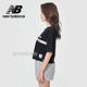 【New Balance】品牌短版短袖T_女性_黑色_AWT11508BK product thumbnail 3