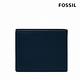 FOSSIL Anderson 波浪造型真皮零錢袋短夾-海軍藍 ML4579406 (禮盒組附鐵盒) product thumbnail 4