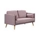 Boden-班奈特粉紫色布二人座沙發/雙人座/二人座沙發椅-贈抱枕 product thumbnail 2