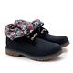 Timberland 女款海軍藍花卉印花造型反折靴 product thumbnail 2