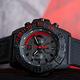 LUMINOX 雷明時 3580海豹三眼計時腕錶-消光黑x紅時標/45mm product thumbnail 8