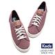 Keds KICKSTART 復古風素面綁帶休閒鞋-紫紅 product thumbnail 4