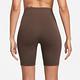 Nike 短褲 High-Waisted 8吋 Biker Shorts 女款 棕 緊身褲 高腰 單車褲 吸汗 DV7798-237 product thumbnail 3