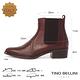 【TINO BELLINI 貝里尼】義大利進口尖頭切爾西短靴FWNV016C-6(焦糖) product thumbnail 2