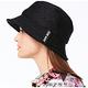 【Lynx Golf】女款潮流百搭日本進口布料花紋造型遮陽時尚筒帽可調節式漁夫帽-黑色 product thumbnail 4