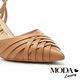 高跟鞋 MODA Luxury  優雅小時髦自然風編織尖頭高跟鞋－杏 product thumbnail 6
