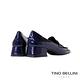 Tino Bellini 義大利進口全真皮漆皮樂福鞋FYLT035(星空藍) product thumbnail 4