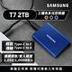 SAMSUNG 三星T7 2TB USB 3.2 Gen 2移動固態硬碟 靛青藍 (MU-PC2T0H/WW) product thumbnail 4