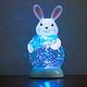 法國三寶貝可愛動物造型LED燈小雞青蛙兔子貓頭鷹蜜蜂夜燈 product thumbnail 6