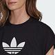 Adidas Short Tee IB1406 女 短袖 短版 上衣 T恤 亞洲版 休閒 三葉草 寬鬆 棉質 黑 product thumbnail 5