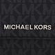 MICHAEL KORS  銀字LOGO防刮皮革釦式長夾(黑灰) product thumbnail 7