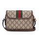 【GUCCI 古馳】772239 經典ophidia系列GG supreme牛皮拉鍊迷你翻蓋肩背/斜背包(棕色) product thumbnail 2