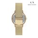 Armani Exchange  Lola 輕奢點鑽時尚女錶 金色不鏽鋼米蘭帶 36MM AX5536 product thumbnail 4