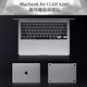 新款Macbook Air 13.6吋 A2681 專用機身保護貼(銀色) product thumbnail 3