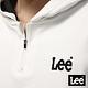 Lee 小LOGO拼接長袖連帽厚TEE-標準版-白 product thumbnail 4